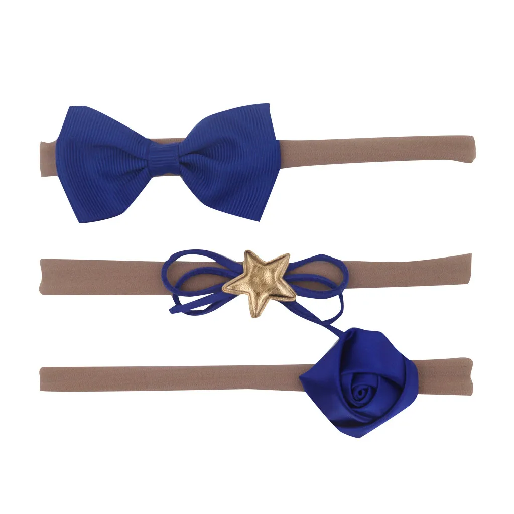 3 шт. повязка на голову с бантом для девочек набор аксессуаров волос Детские