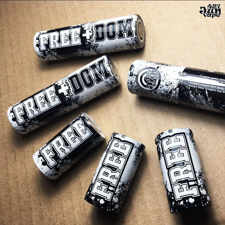 

12pcs/lot Jun427Vape PET 18650 18350 Battery Wrapper Tubing Protective Covers Heat Shrink Battery Film Tape Cover Vape Accessory