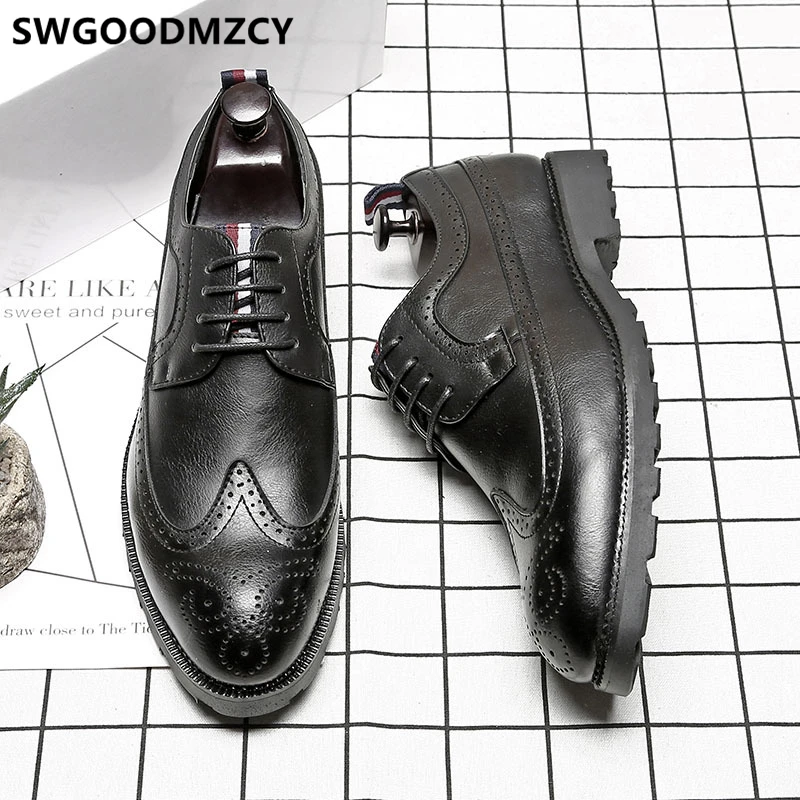 Броги мужские классические свадебные туфли для парикмахера офисные итальянские