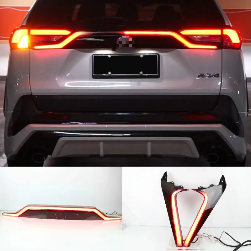 

Dynamic car bumper tail light for RAV4 taillight RAV 4 2019~2021 LED car accessories Taillamp RAV4 rear light fog