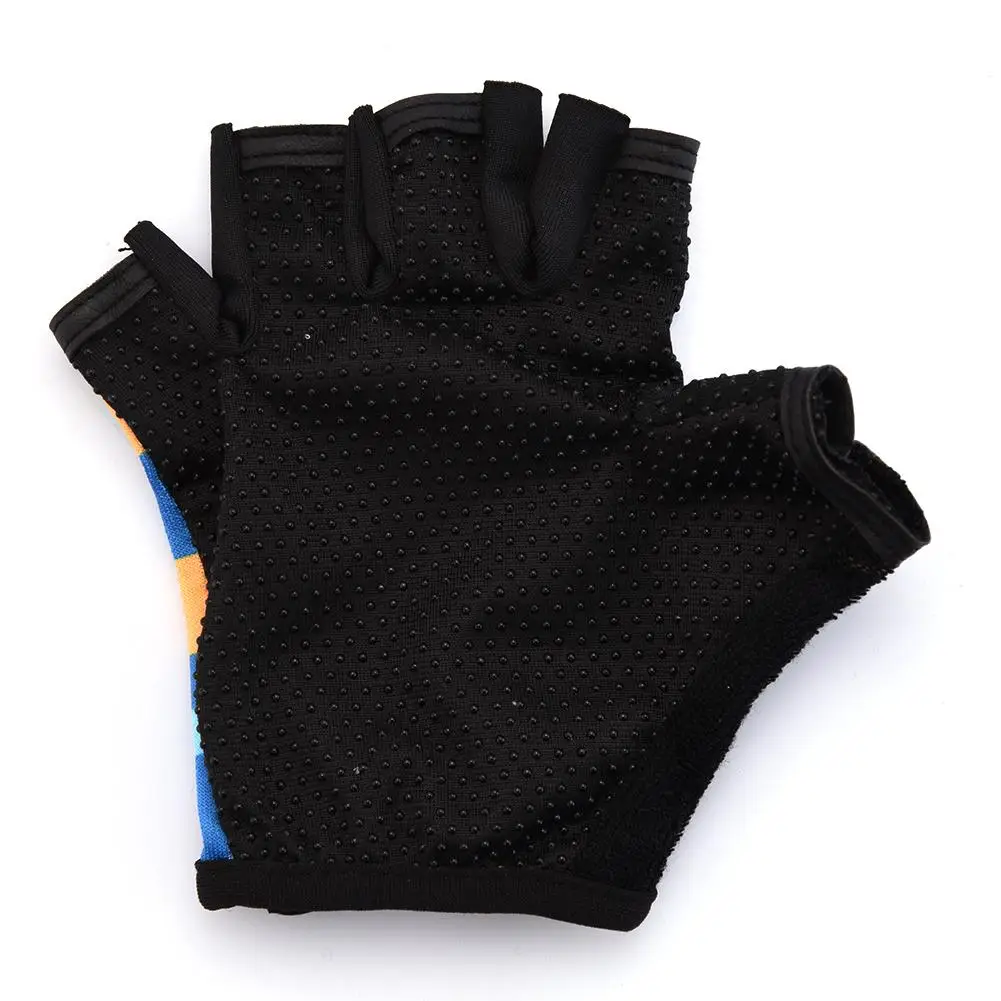 Камуфляжные детские велосипедные перчатки на полпальца моющиеся дышащие