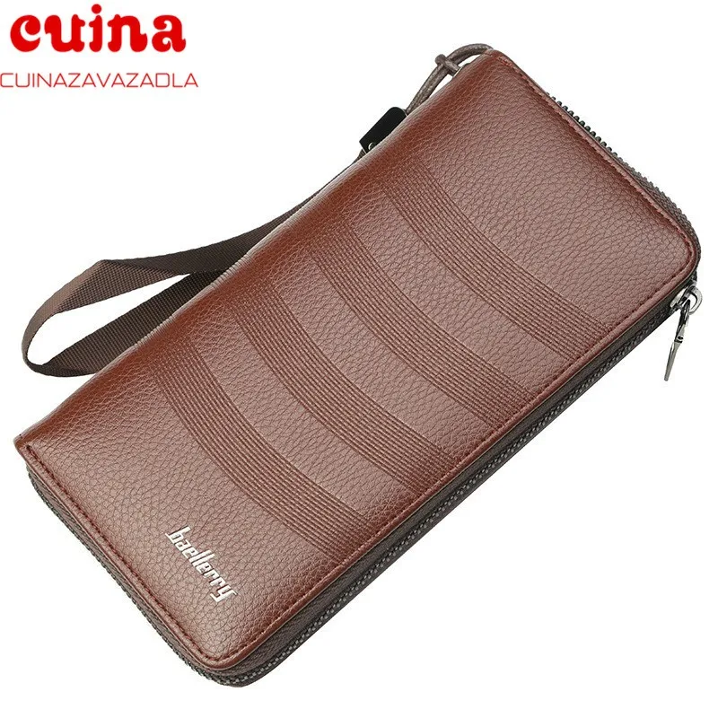 

Long Zipper Phone Coin Business Card Holder For Men Wallet Male Purse Money Clutch Bag Partmone Walet Brieftasche Penazenka