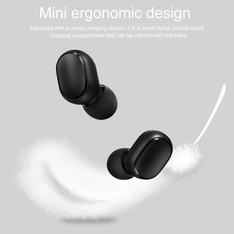 Xiaomi Redmi AirDots TWS Bluetooth 5 0 беспроводные наушники для зарядки 8D Bass стерео с микрофоном