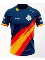 2021 new 3d printed jersey e sports supporter t shirt league of legends g2 e sports team uniform jersey