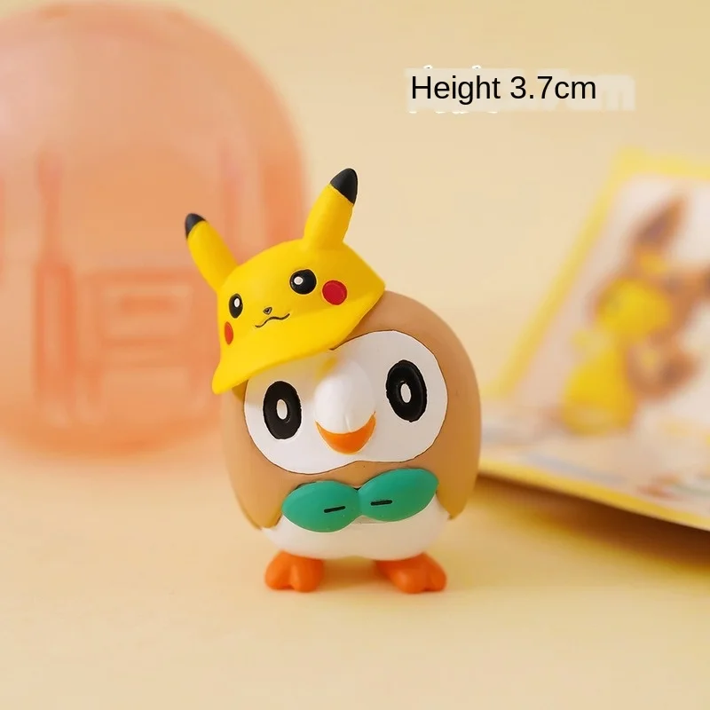 Фигурка покемона TAKARA TOMY 6 шт. новейшие настоящие капсулы фигурка Пикачу маленький