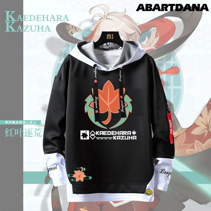 Игра Genshin Impact Cosplay Kaedehara Kazuha сшитые поддельные двухкомпонентные мужские и женские