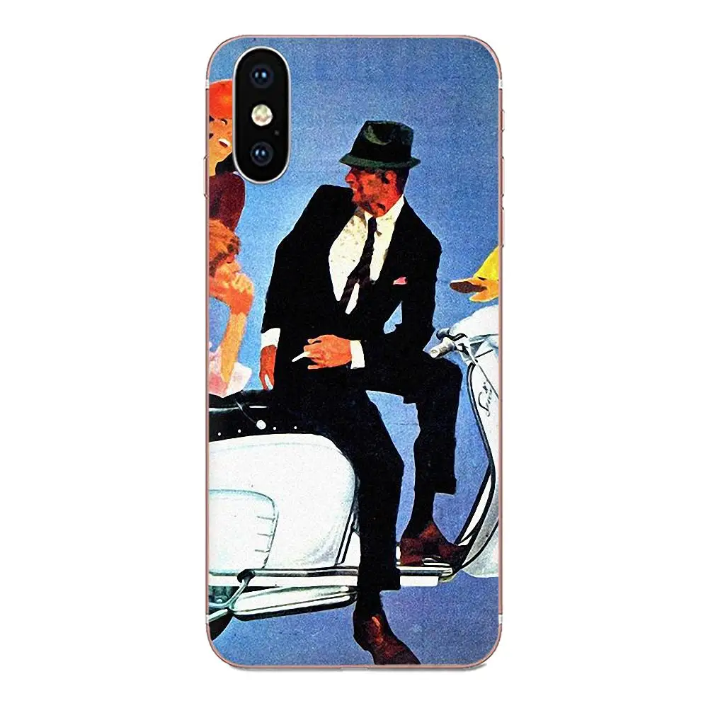 Vespa скутер Роскошные модные 2d ТПУ чехлы для Galaxy Alpha Note 10 Pro A10 A20 A20E A30 A40 A50 A60 A70 A80 A90 M10