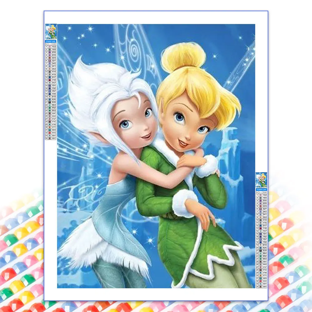 

Набор для алмазной вышивки «Принцесса», картины 5D «сделай сам» с полными квадратными/круглыми стразами, Набор для вышивки крестиком, мозаик...