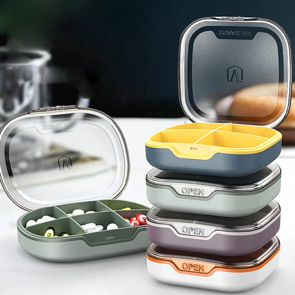 

1pc Pill Storage Container Medicine Organizer Portable Mini Box Pill Accessory