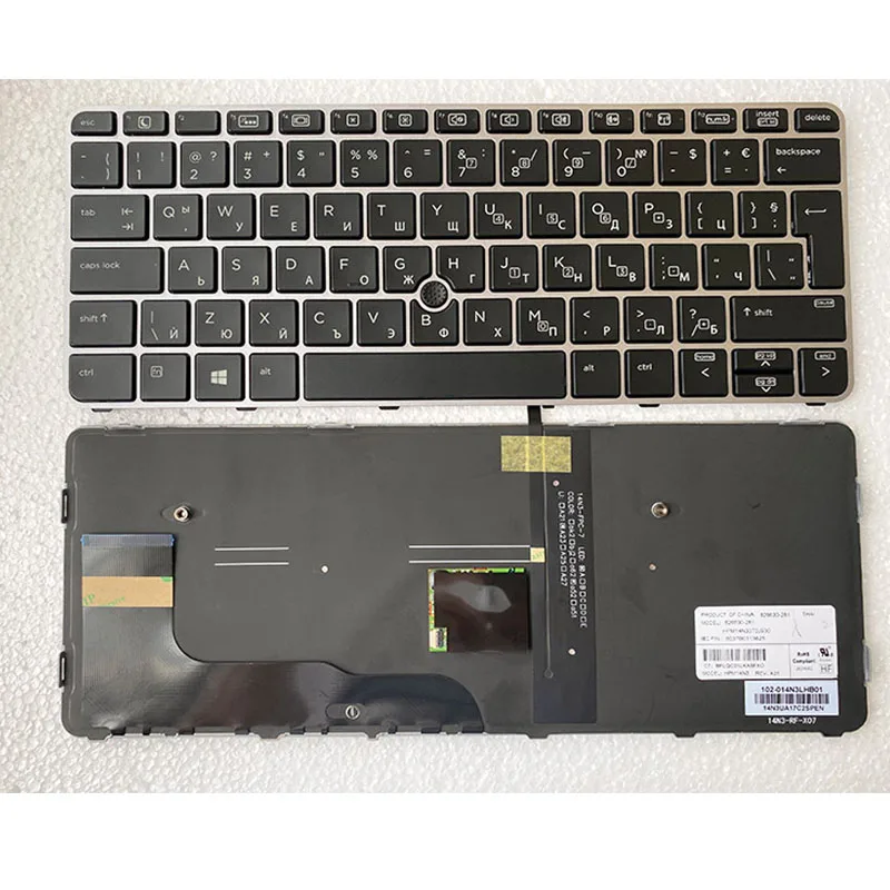 Английская клавиатура для ноутбука с подсветкой HP 820 725 G3 G4 828 826630-001 - купить по