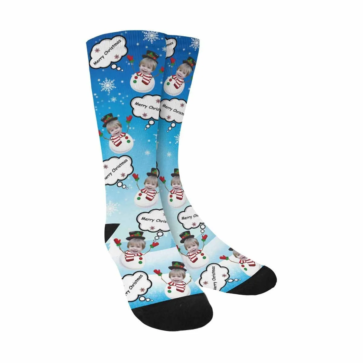 

Custom Face Snowball Baby Sublimated Crew Socks