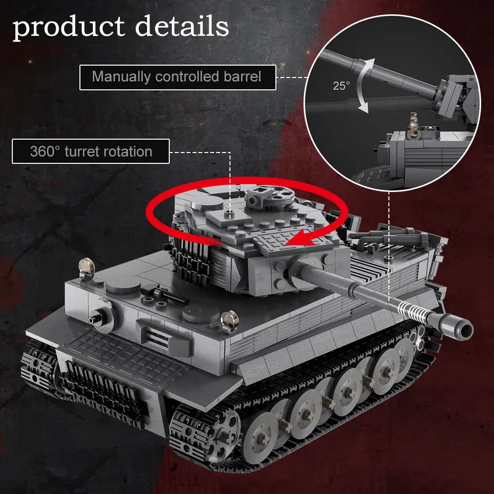 Радиоуправляемый Танк в масштабе 1:35 2 мировая война тигровый MOC военная армия