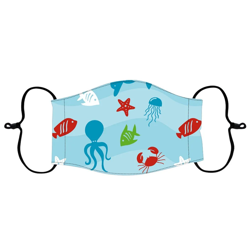 Детская Регулируемая Маска для лица ветрозащитная многоразовая детская маска с