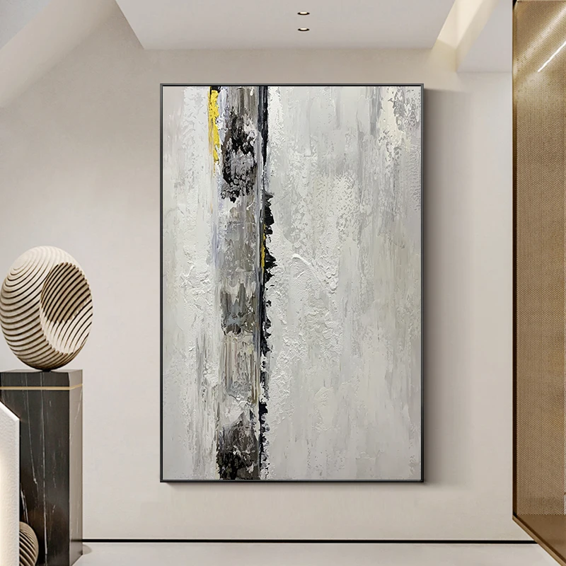 

Decoration Painting Grey Abstract Style Morden Home Decor Wall Art Handpainted Picture For Bedroom Office