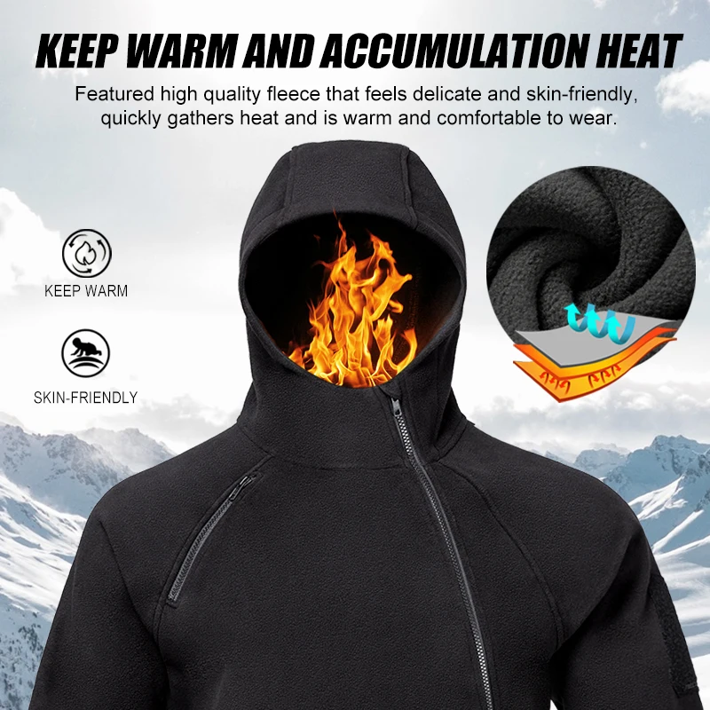 FREE SOLDIER тактическая флисовая походная куртка осенняя ветрозащитная Толстая