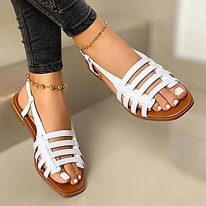 

Women's Sandals 2021 Summer Shoes Women's Platform Sandals Outdoor Beach Sandals Women's Flat Open Toe Shoes Large Size 35-43