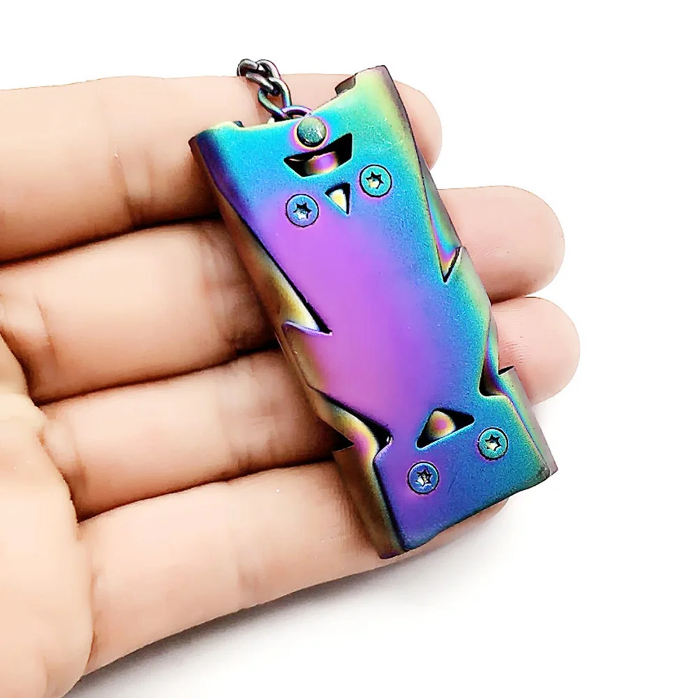 

Survival Whistle 180High Decibel Emergency Whistle Mini Portable EDC Triple Pipe Training Cheerleading Outdoor Survival Keychain