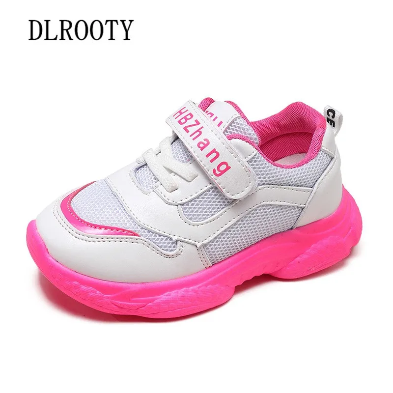New Sport Children Shoes Kids Boys Girls Sneakers Summer Net Hook & Loop Mesh Breathable Casual Shoes Running Shoe Kids