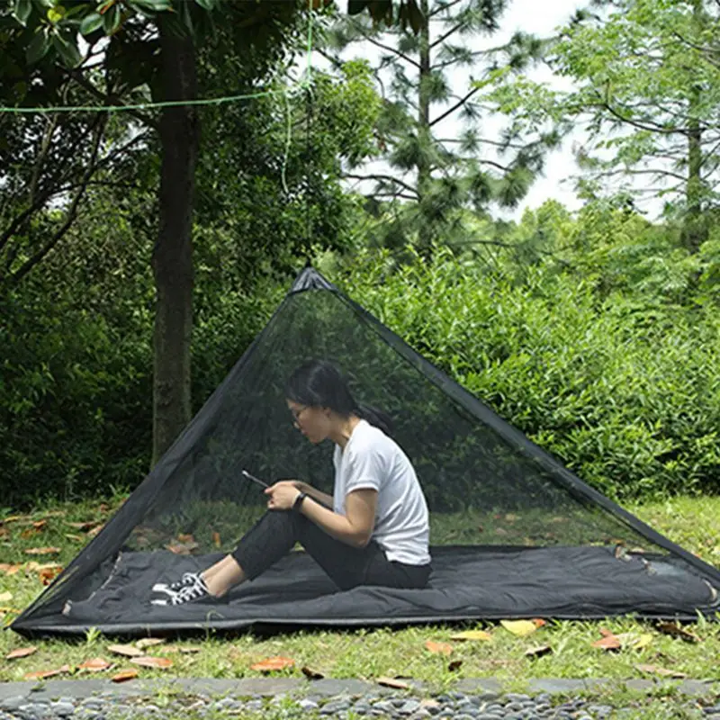 

Outdoor Lightweight Sleeping Tent Bug Netting Foldable Ultralight Mosquito Net with Portable Drawstring Storage Bag Drop Ship
