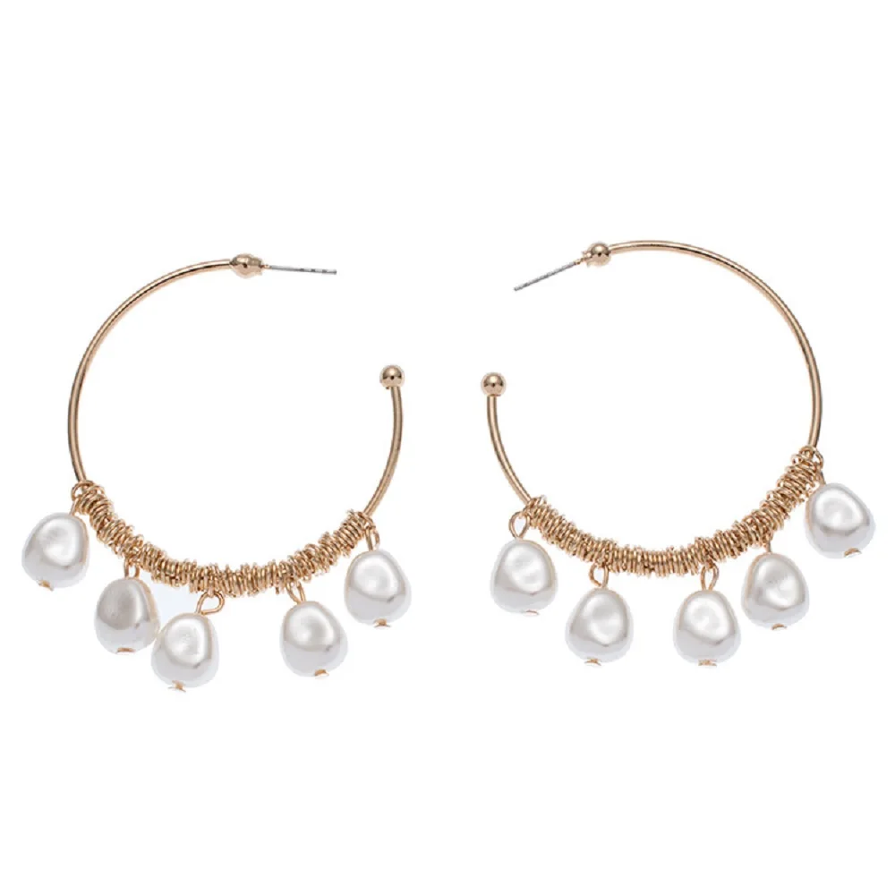 Новые женские серьги с натуральными ракушками и большими геометрическими