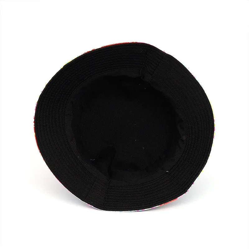 

New Fashion Summer Potato Chips Hamburger Printed Fisherman Caps Reversible Bucket Hats Gorro Pescador Men Women