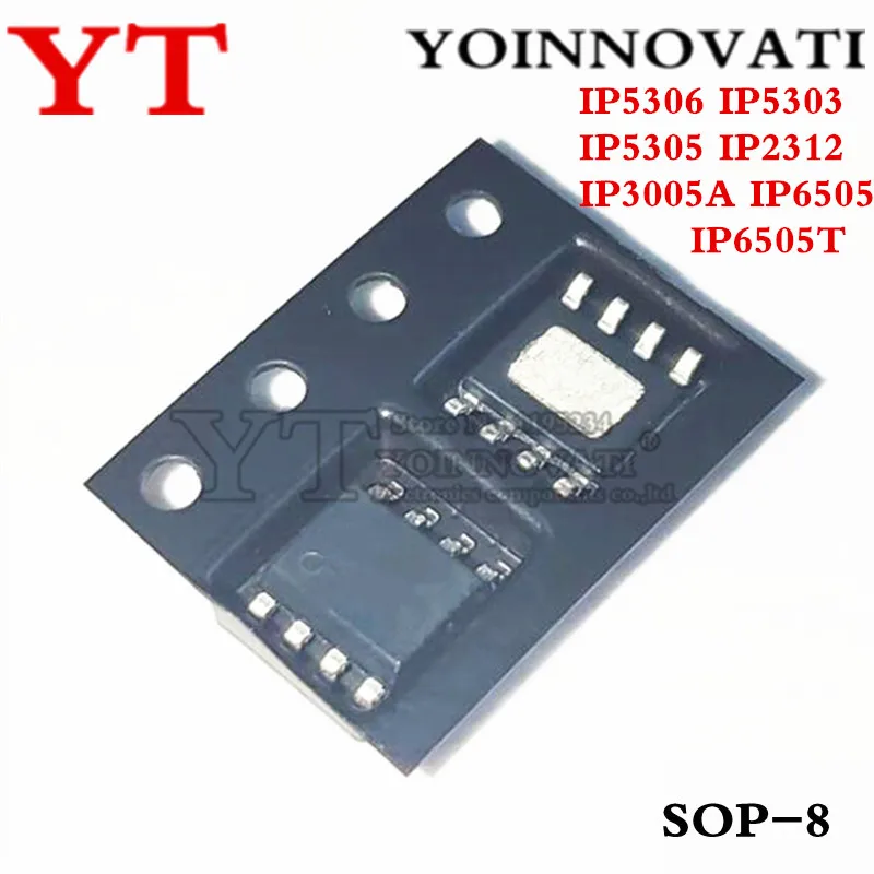 Комплект из 2 предметов 5 шт./лот IP5306 IP5303 IP5305 IP2312 IP3005A IP6505 IP6505T SOP8|Интегральные