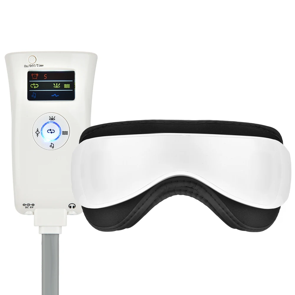 4в1 массажер для глаз с инфракрасным нагревом и воздушным давлением массажные очки портативные