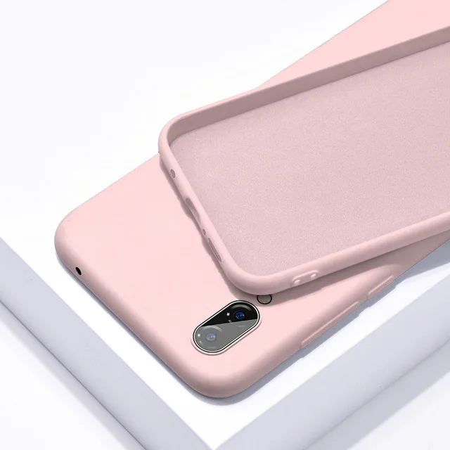 Чехол для samsung Galaxy A50 A10 A20 A30, жидкий силиконовый резиновый мягкий чехол для samsung Galaxy A 10 20 30 40 50 70, чехол для телефона - Цвет: Pink