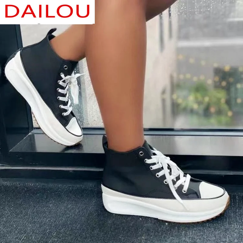 

2021 Women's Vulcanize Shoes Summer New Canvas Shoes Vent Design Thin Versatile Thick Soled Fashiona Casual Zapatillas De Mujer