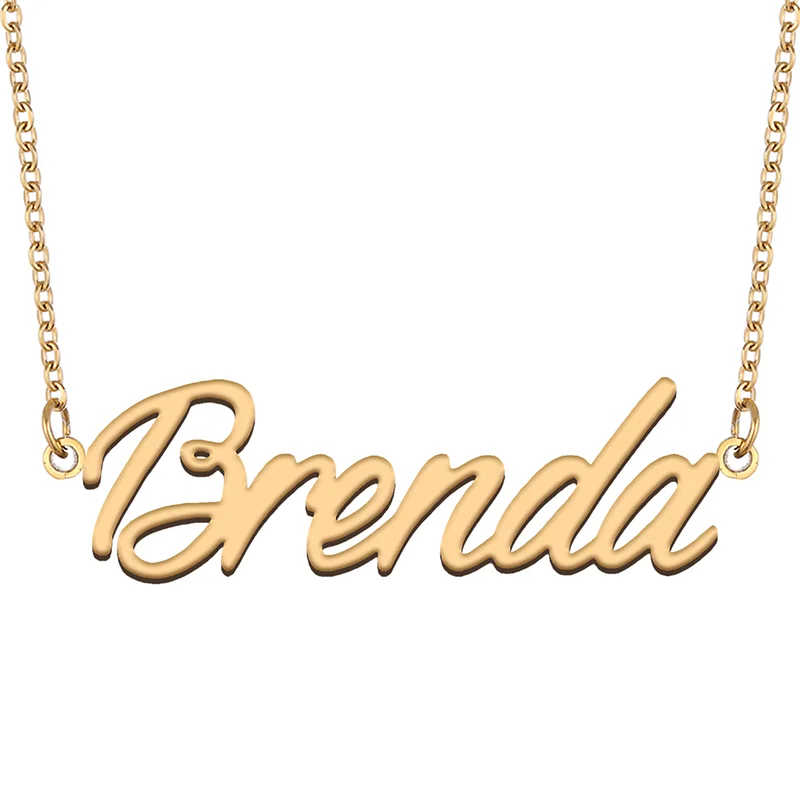 

Necklace with Name Brenda for His Her Family Member Best Friend Birthday Gifts on Christmas Mother Day Valentine's Day