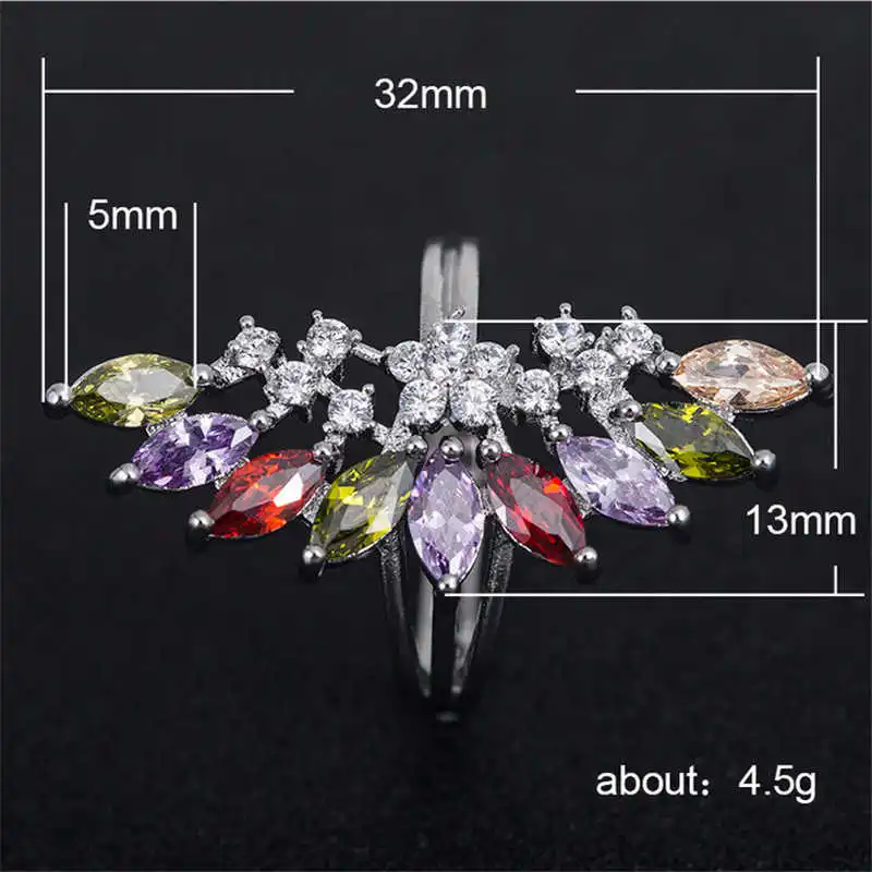 Женское вечерние ЦО с камнем серебряного цвета|Обручальные кольца| |