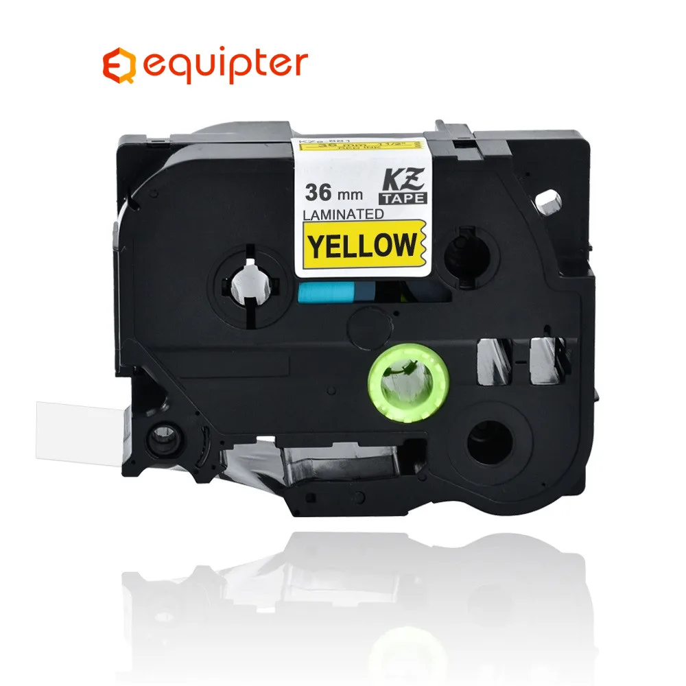 

36mm Tze661 label Black On Yellow Compatible P-touch Tze tape cartridge tze-661 Tze-661 TZE661 TZE for Brother label printer