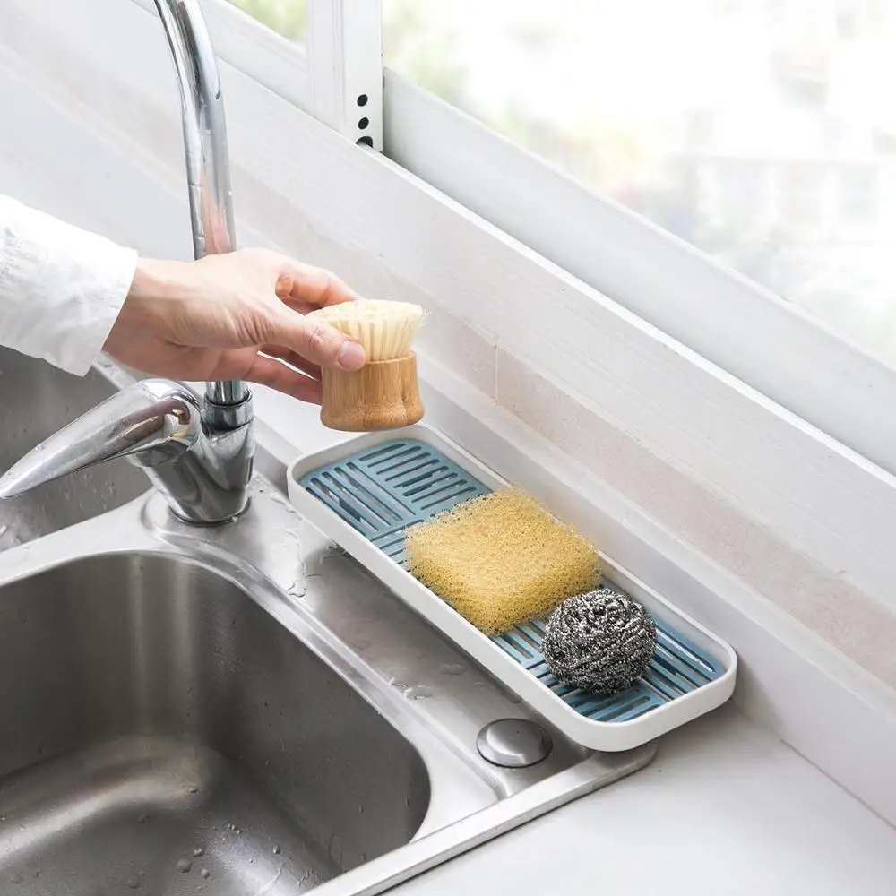 Двухслойный поднос для слива посуды сушилка овощей и фруктов держатель стирки