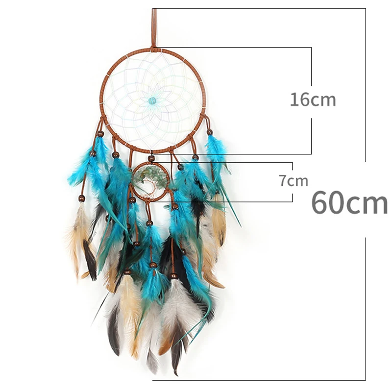 

Dream Catcher Decoration Home National Feather Ornaments Romantic Dreamcatcher Wall Hanging Home Decor Girls Gift