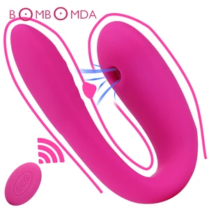 Вагинальный вибратор для женщин, U-образный фаллоимитатор, вибраторы для орального секса, Стимуляция клитора, женская мастурбация, эротические секс-игрушки для взрослых