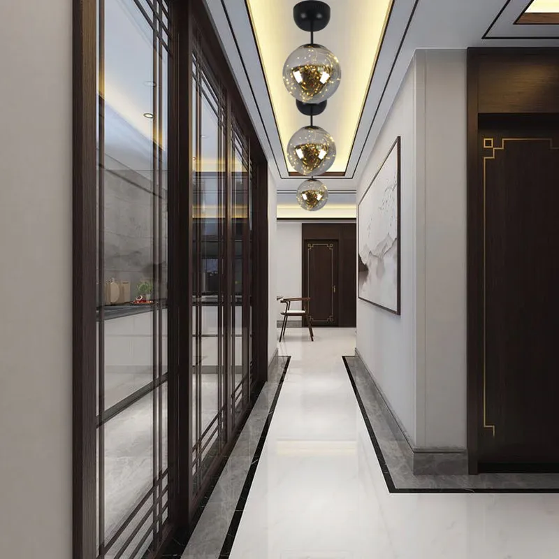 Современная декоративная светодиодная гирлянда 20 см со стеклянными шариками и