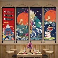 japanese ukiyoe canvas art painting scroll paintings hanging wall art living room restaurant decoration posters wall tapestry