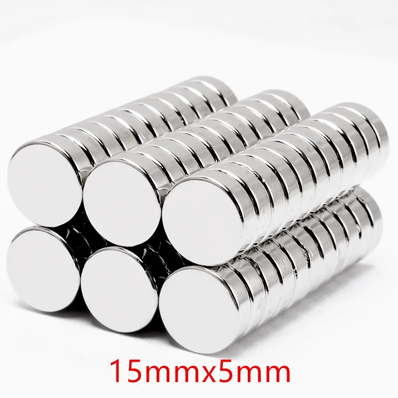

N35 1000pcs 15x5mm, 1000pcs 18x5mm, 500pcs 12x5mm Round Neodymium Magnet