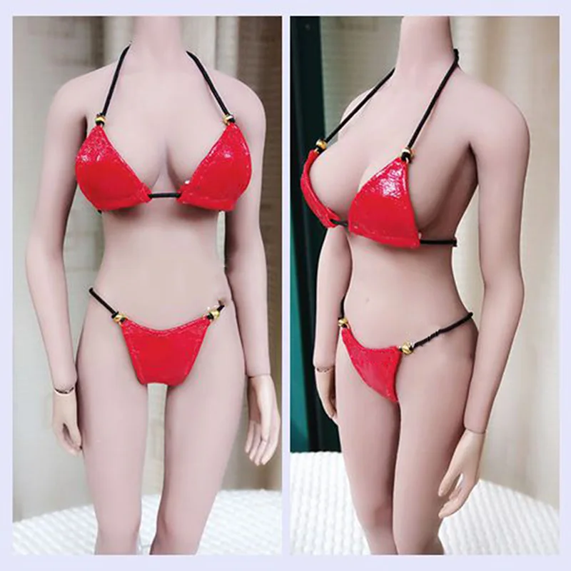 

1/6 Scale Women Soldier Bikini Sexy Three-Point Split Swimsuit Fit 12Inch Tbl Ph Body Action Figure Model New
