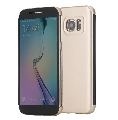 Gold Чехол для телефона samsung Galaxy S8 Rock Dr. v с полным окном, умный флип-чехол из ТПУ+ поликарбоната, чехол для телефона Galaxy S9, Fundas - Цвет: Gold