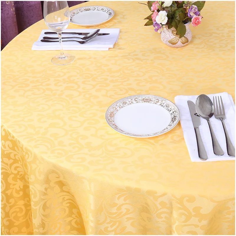 

Europe Style Jacquard Round Table Cloth Washable Rectangle Polyester Tablecloths Wedding Dining Table Cloth Cover for Restaurant