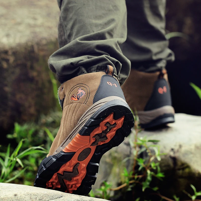 Humtto замшевые зимние Походные сапоги мужские и женские противоскользящие