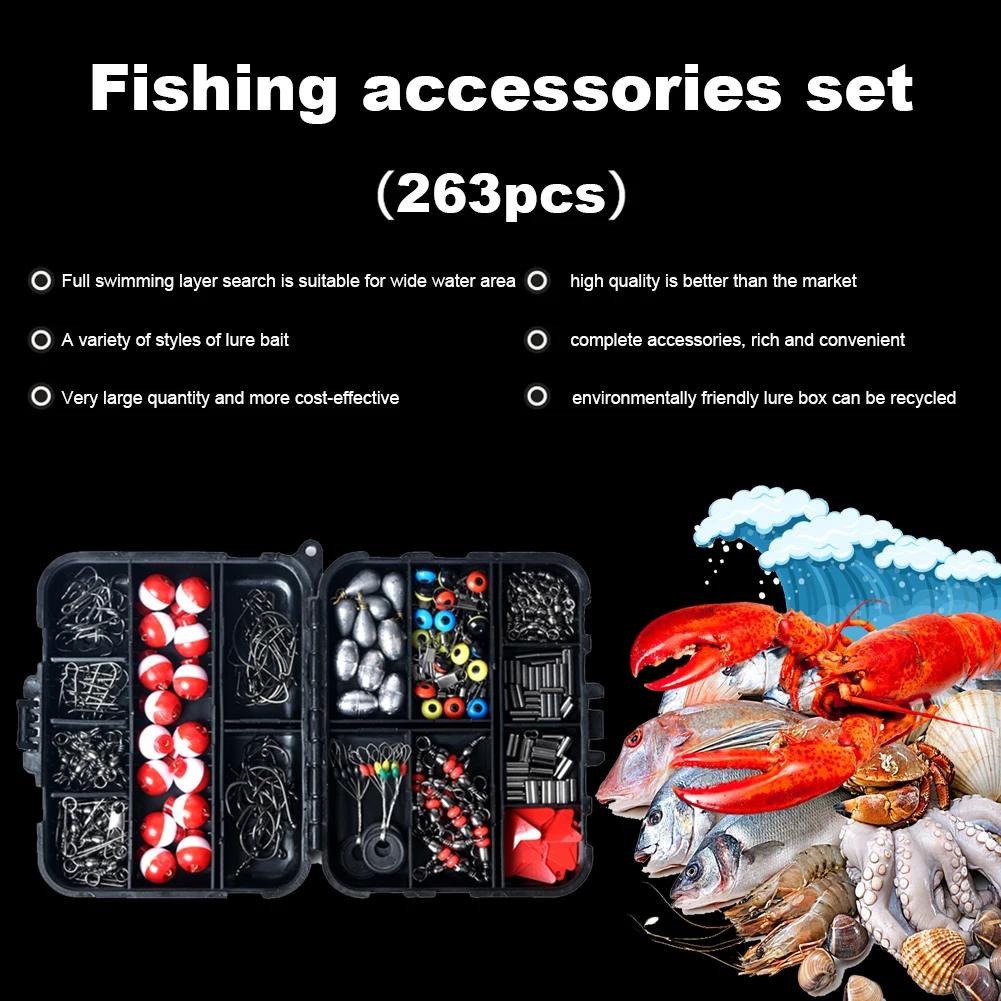 

Регулируемый крючок, поплавок для рыбалки, коробка для рыболовных снастей, портативная легкая переноска для рыбалки