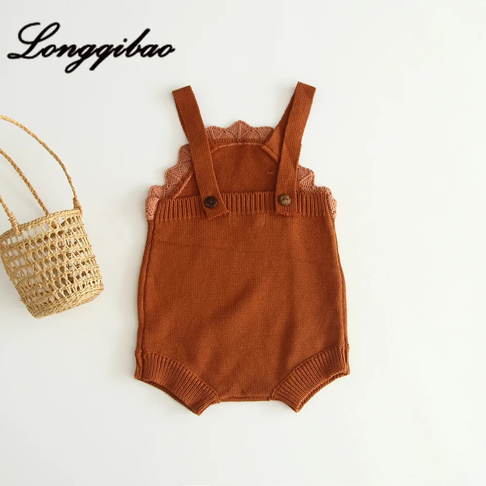 Осенний вязаный шерстяной комбинезон высокого качества для малышей 2020