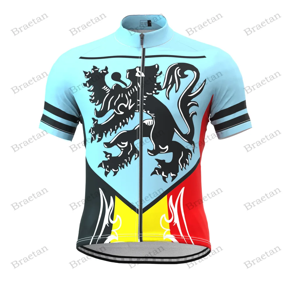 Командная веломайка Бельгии Мужская велосипедная одежда велосипедный Топ в