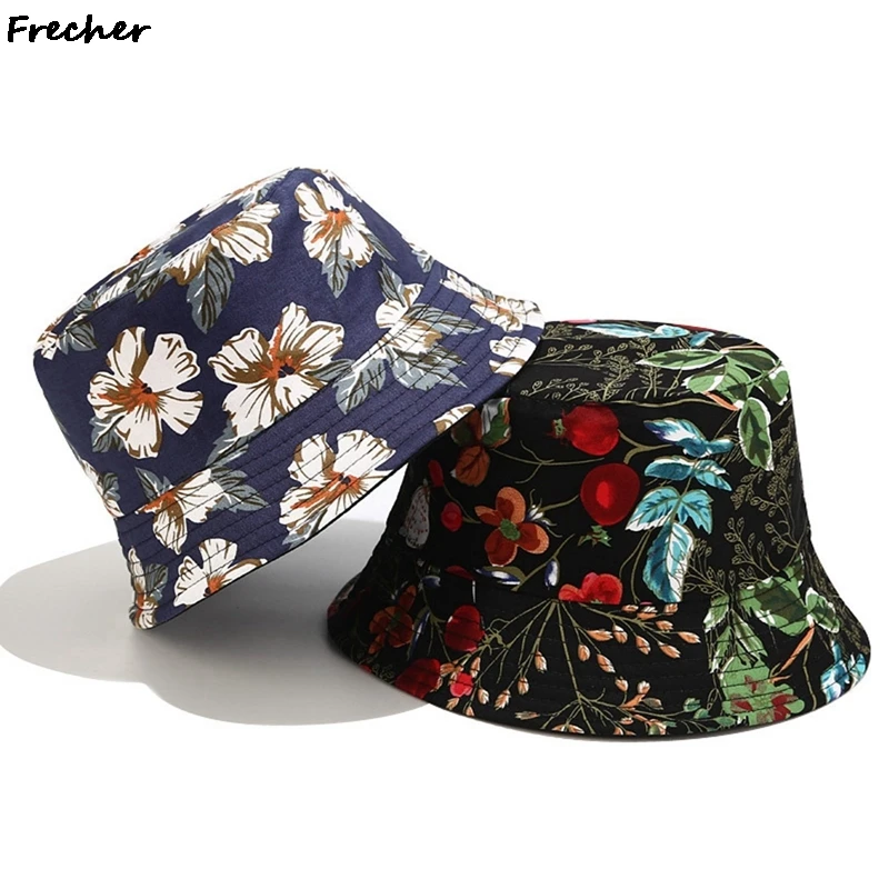 

Панама Двусторонняя женская в стиле хип-хоп, модная шапка с принтом, двусторонняя, солнцезащитная, для улицы, шапки для рыбаков, 2021