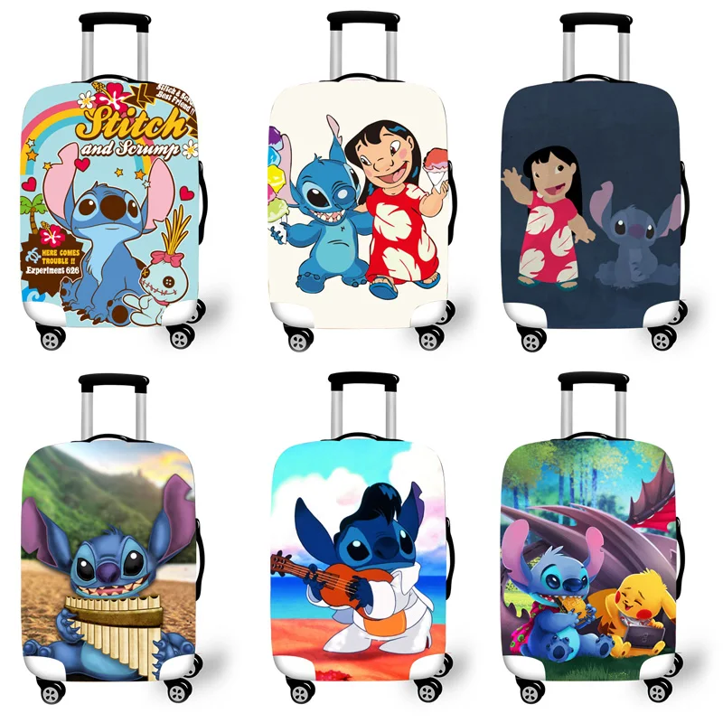 Elastic Luggage Protective Cover Case For Suitcase Protective Cover Trolley Cases Covers 3D Travel Accessories Lilo Pattern T123