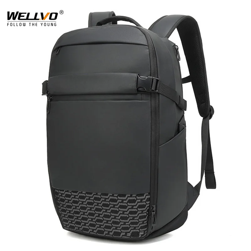 

Men Nylon Expandable Backpack Office Anti Theft Laptop Office Bagpack Male Knapsack Shoulder Waterproof Travel Mochila XA281ZC