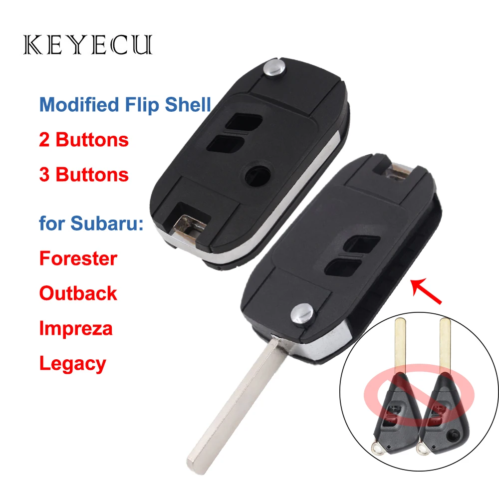 Модифицированный раскладной чехол Keyecu для автомобильного ключа пульта корпус 2 /