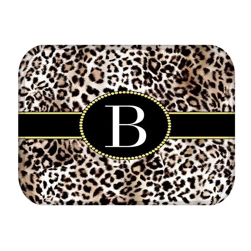 Коврик с леопардовым рисунком и надписью для кухонной входной двери ковер из